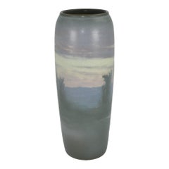 Rookwood 1911 Arts And Crafts Pottery Scenic Vellum Vase 951 Rothenbusch