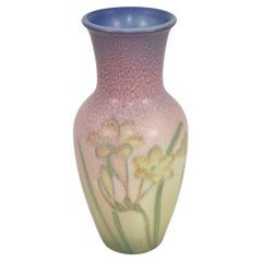 Rookwood 1940 Vintage Art Pottery Vellum Yellow Flower Vase 6308 Shirayamadani