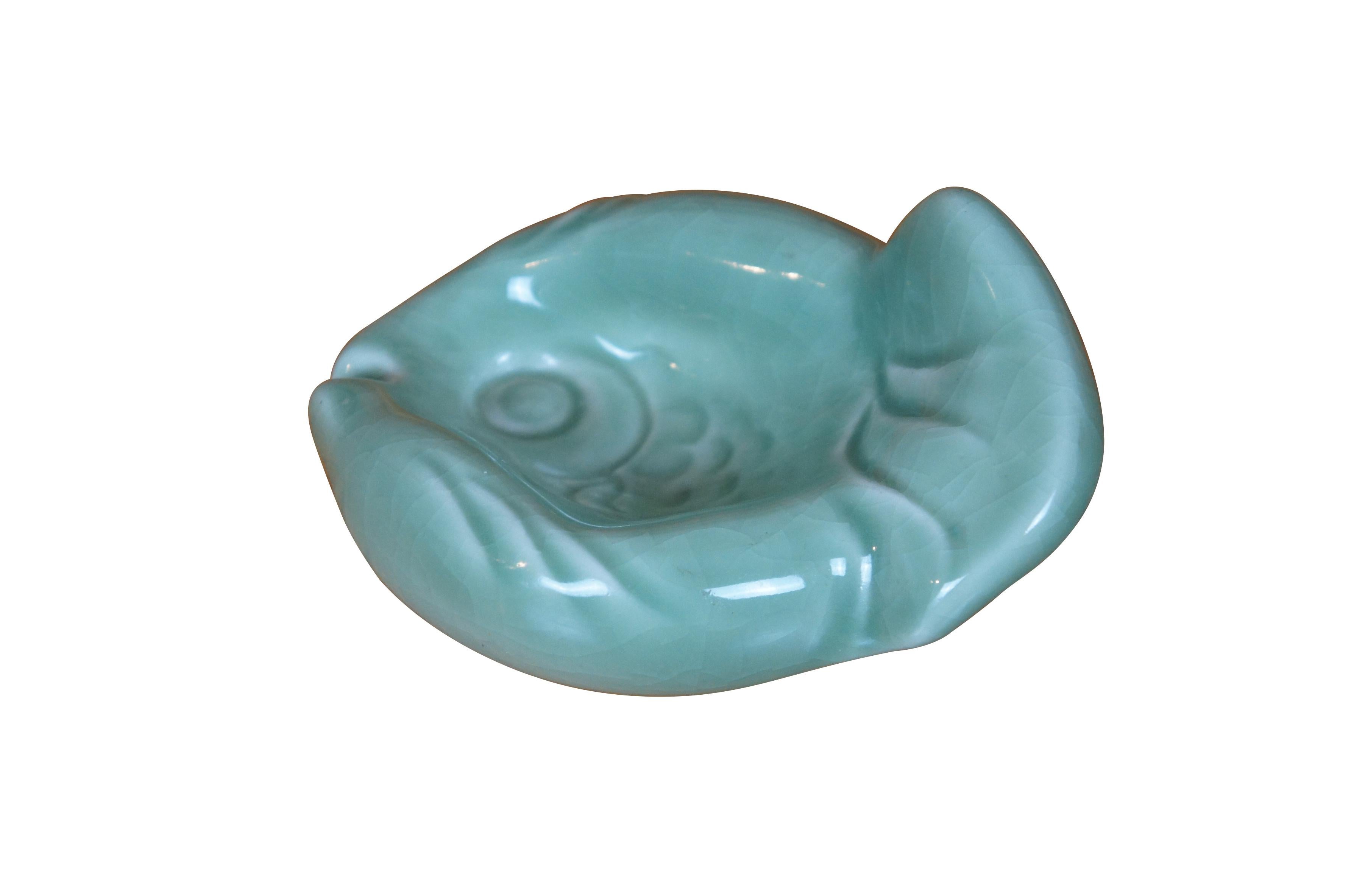 Rookwood 1949 XLIX Fisch-Aschenbecher/Kompottschale/ Change-Schale 6964 6