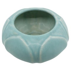 Rookwood American Art Pottery Turquoise Incised Design Bowl - 1921