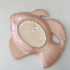 Rookwood Pink Pottery Aloha Fish Candy Dish