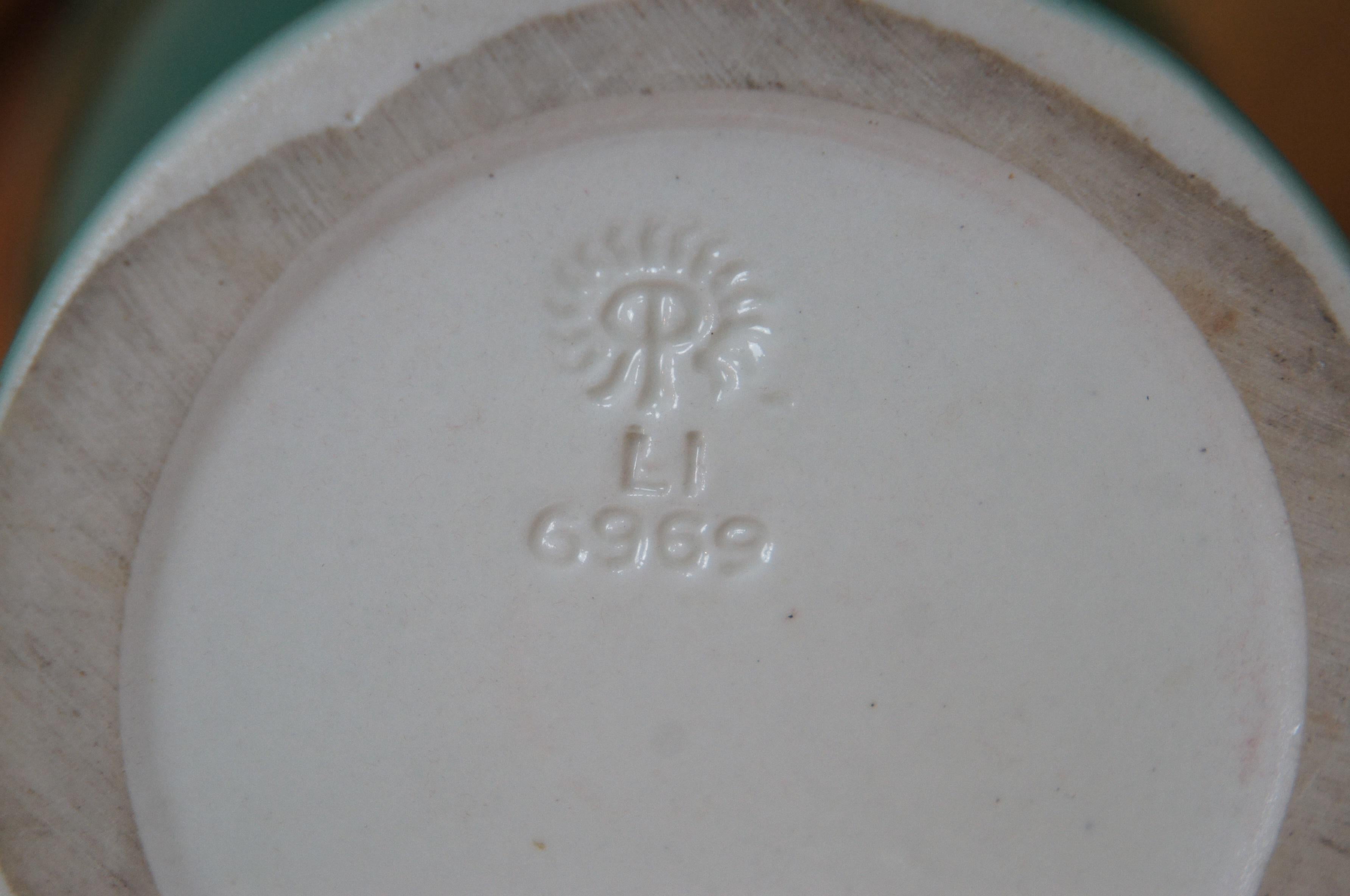 Terracotta Rookwood Pottery 1951 LI 6969 Vaso di fiori con piede Urna 8
