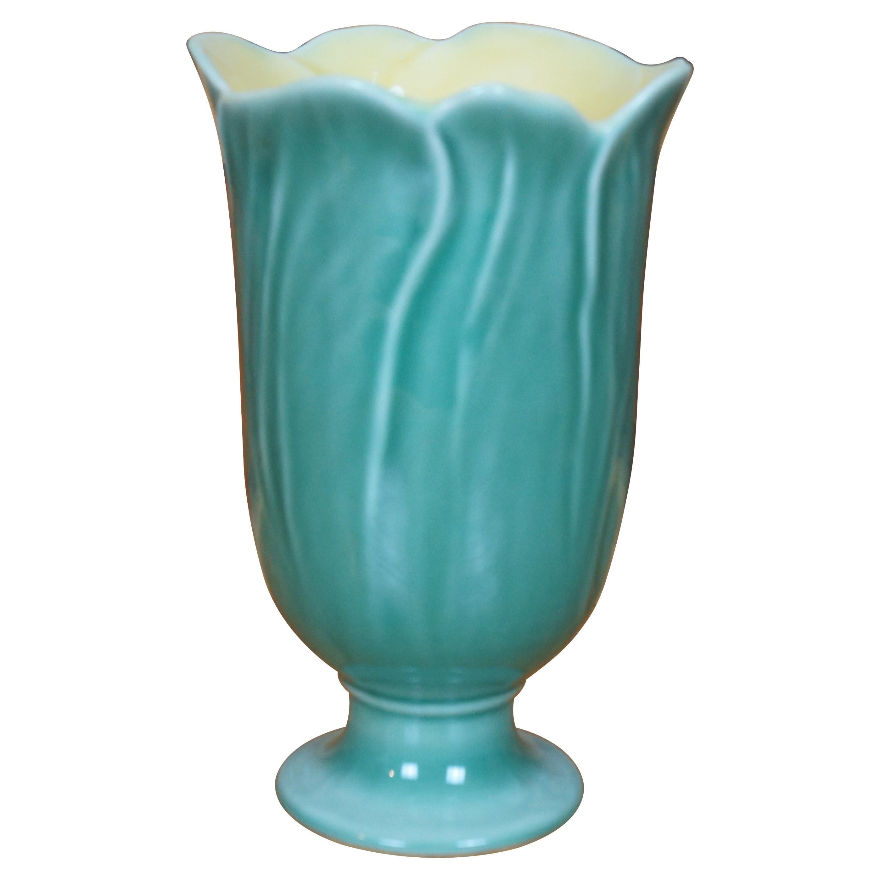 Rookwood Pottery 1951 LI 6969 Footed Flower Vase Urn 8"