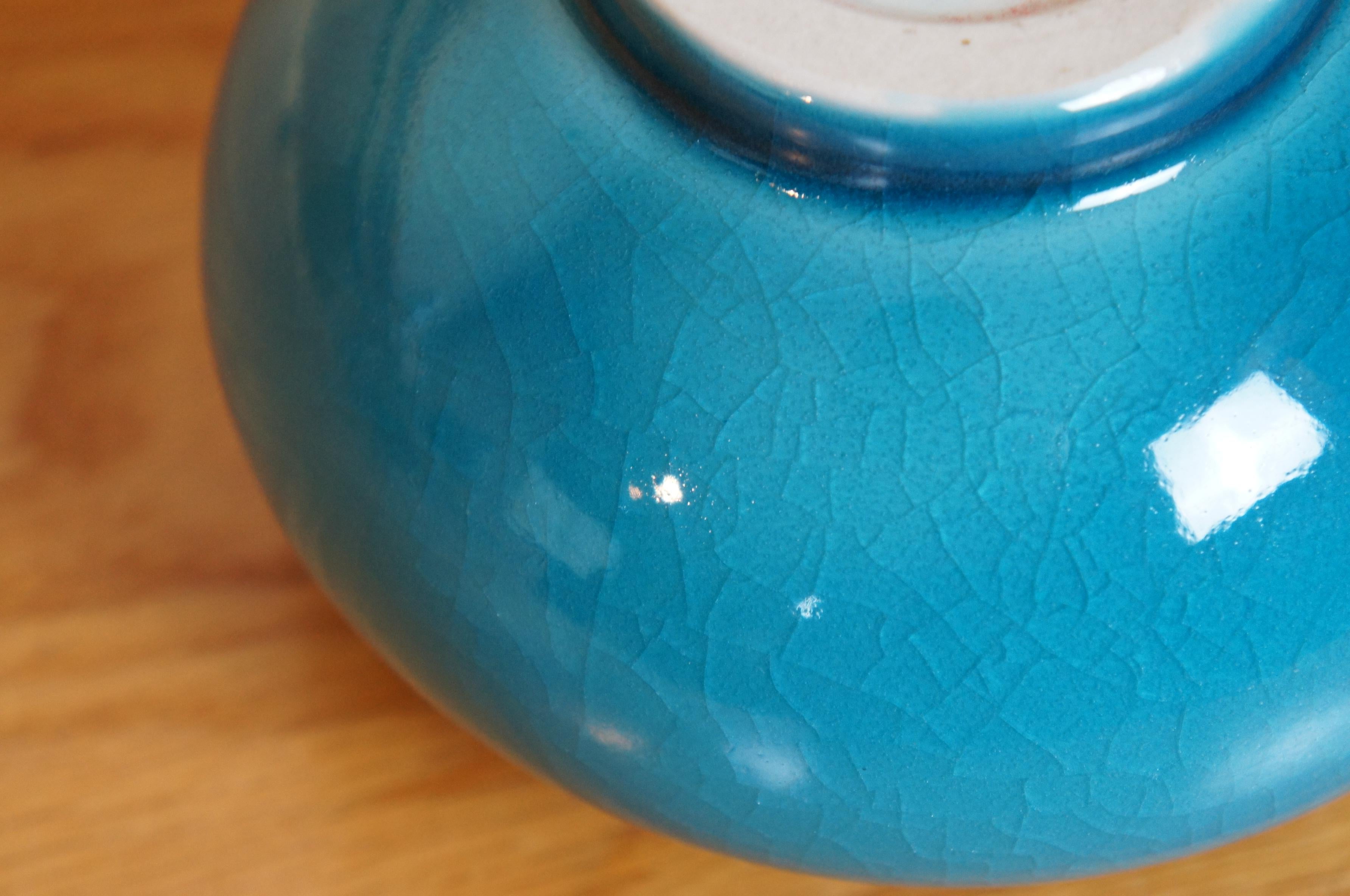 Rookwood Pottery 1953 LIIII 6660 Robins Eierblaue Türkis-Schale 5