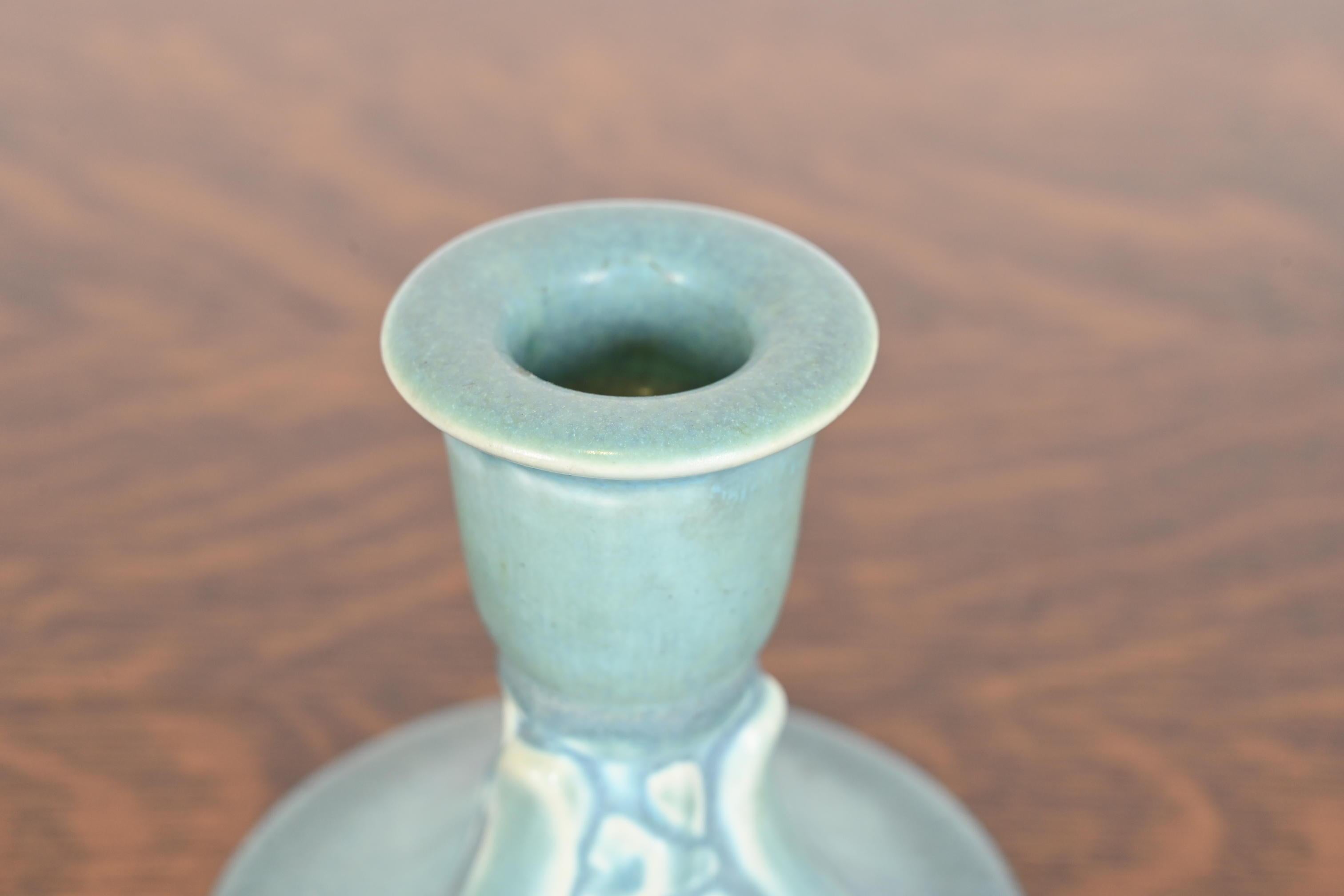 Bougeoirs Arts & Crafts en céramique émaillée Rookwood Pottery, 1946 en vente 2