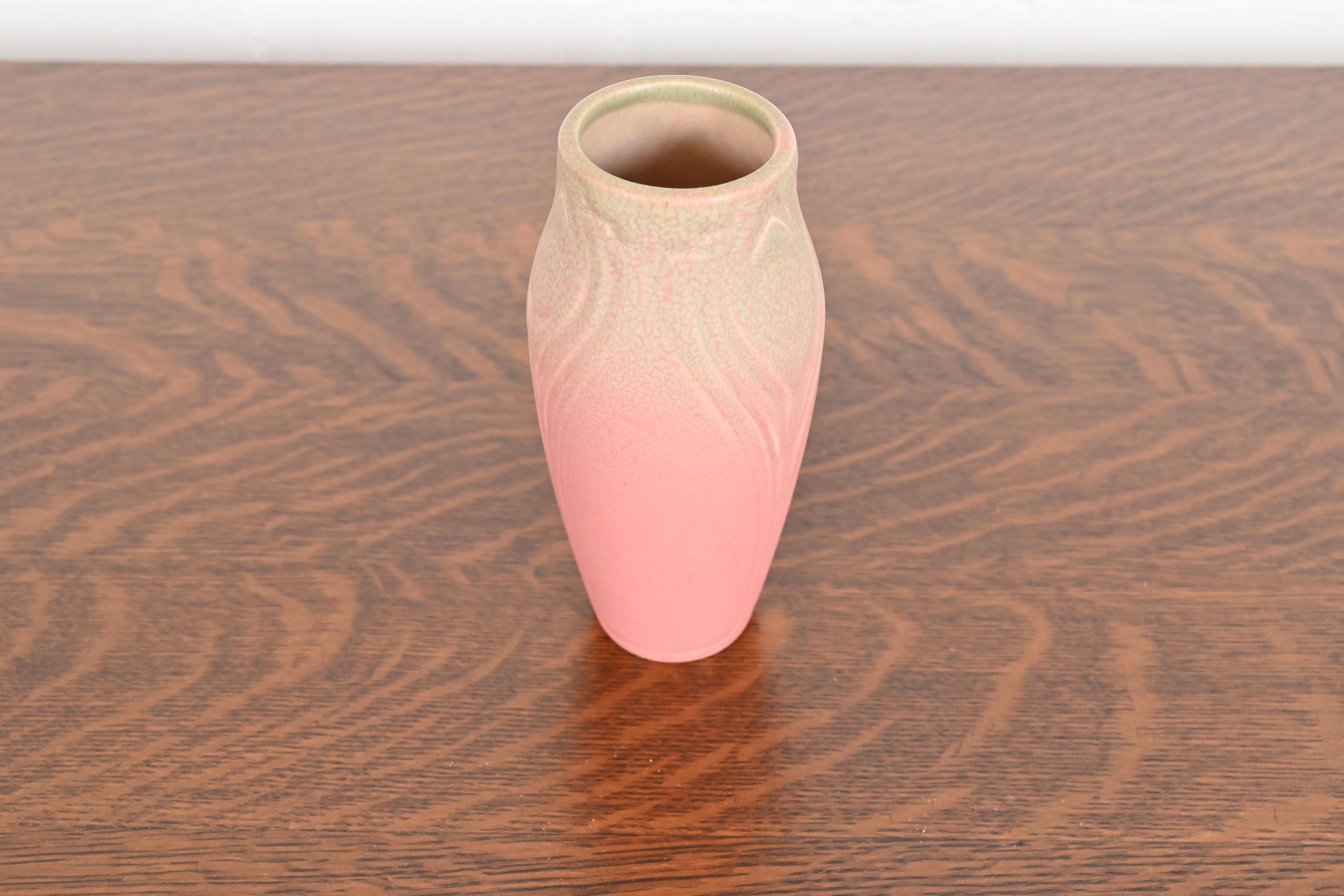 Rookwood Pottery Arts & Crafts Glazed Ceramic Floral Decorated Vase, 1921 4