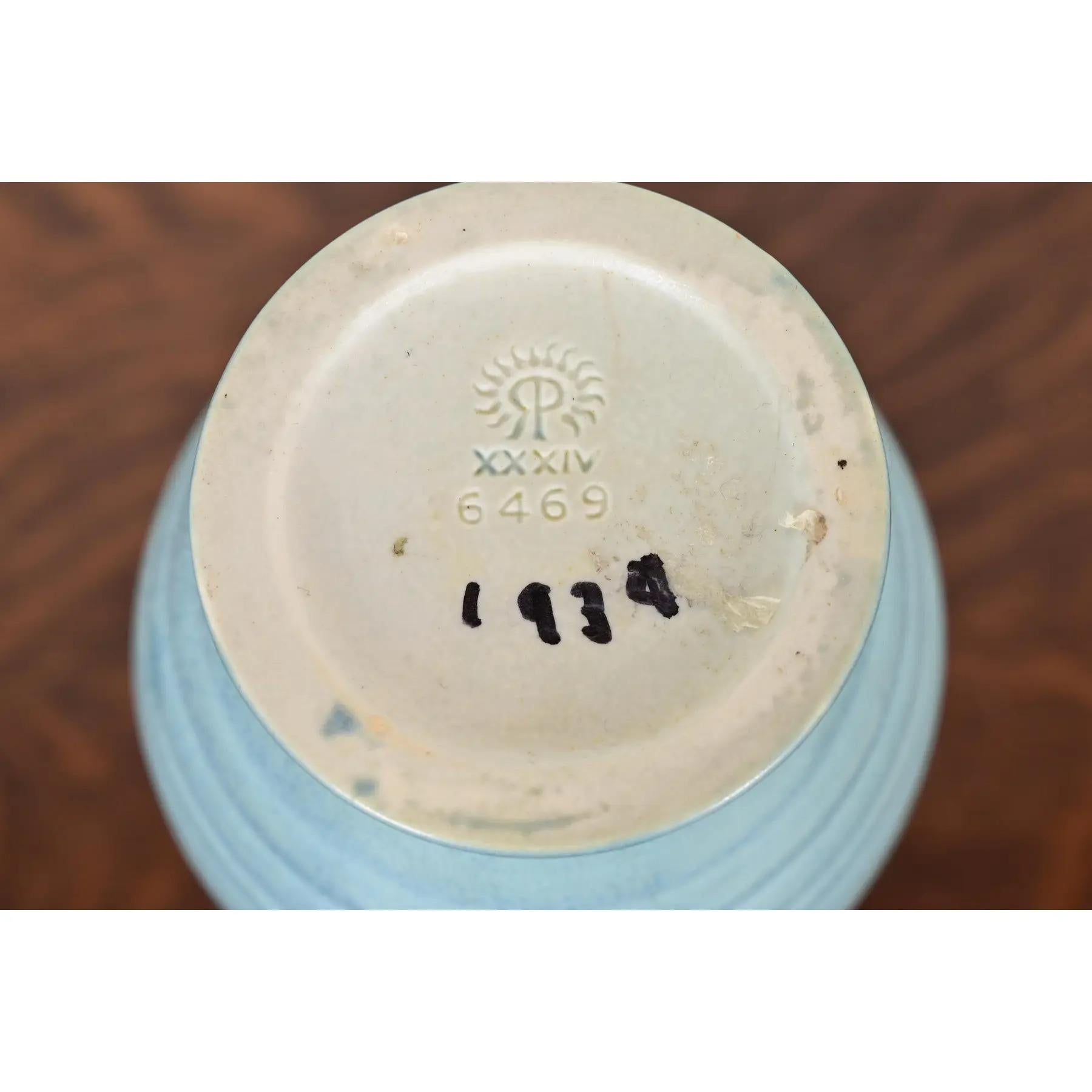 Rookwood Pottery Arts & Crafts Vase aus glasierter Keramik, 1934 im Angebot 5