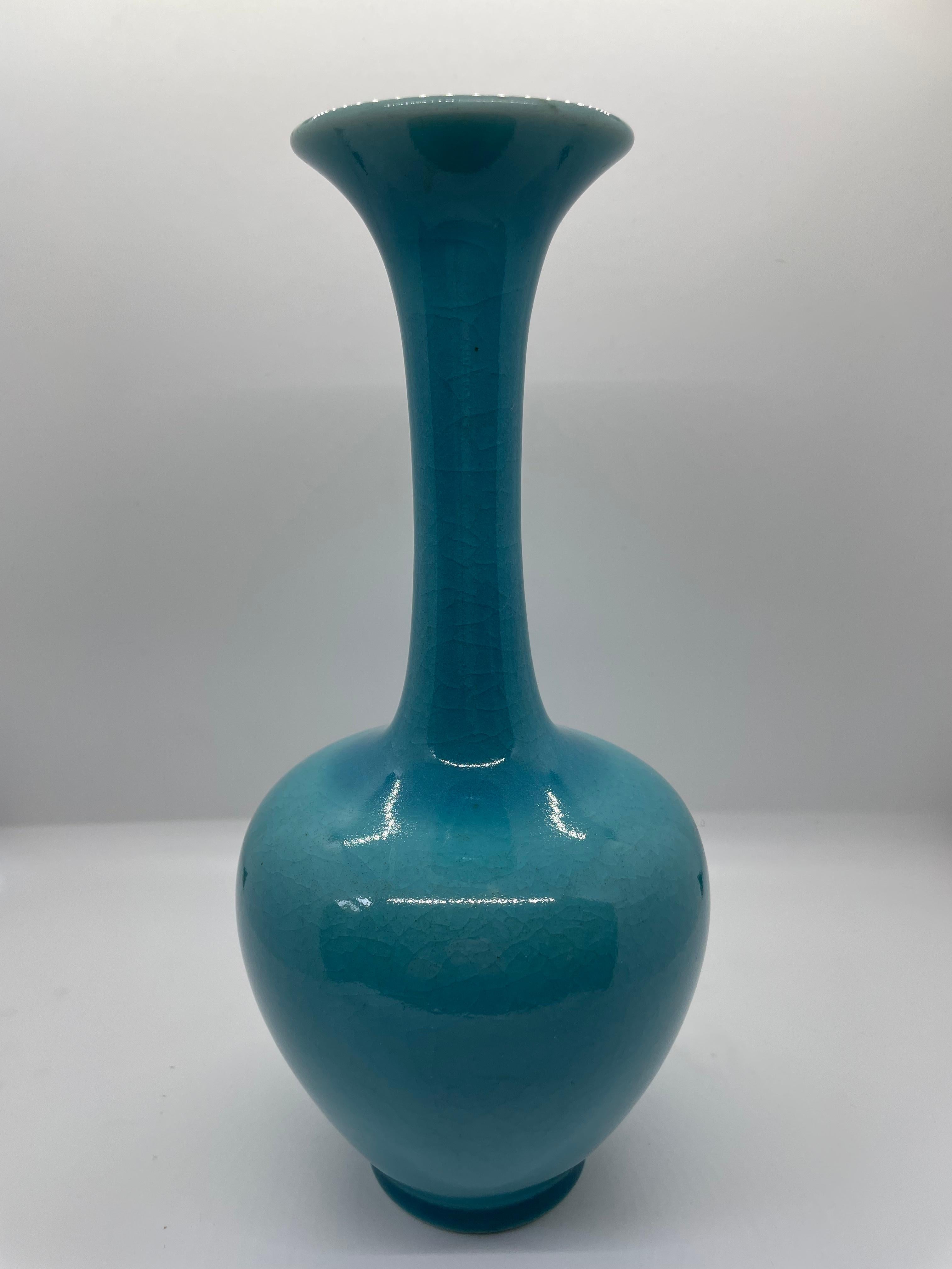 American Craftsman Rookwood Pottery Bud Vase 1942 in Sky Blue