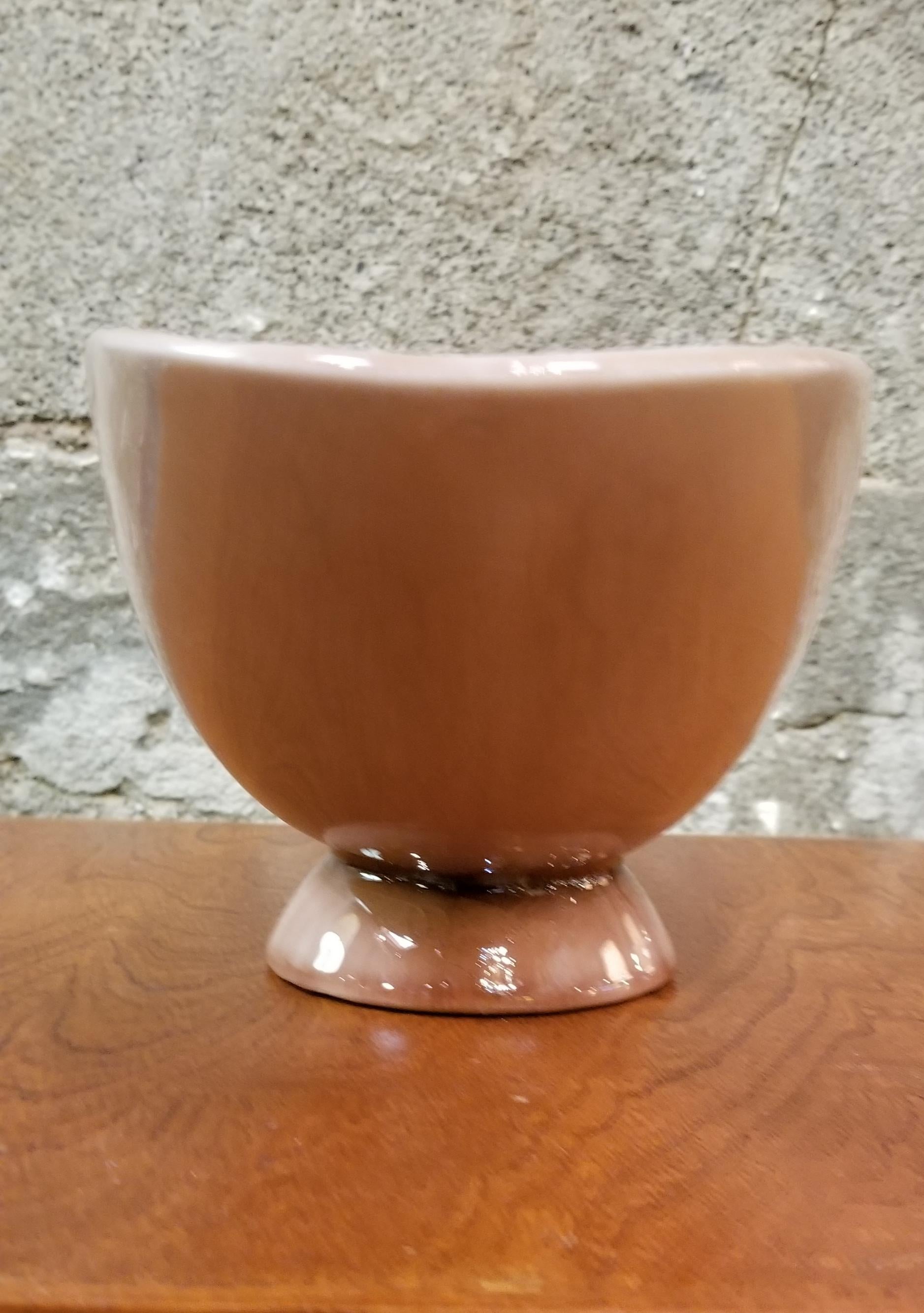 Mid-Century Modern Rookwood Pottery Company Ceramic Vase or Center Bowl For Sale