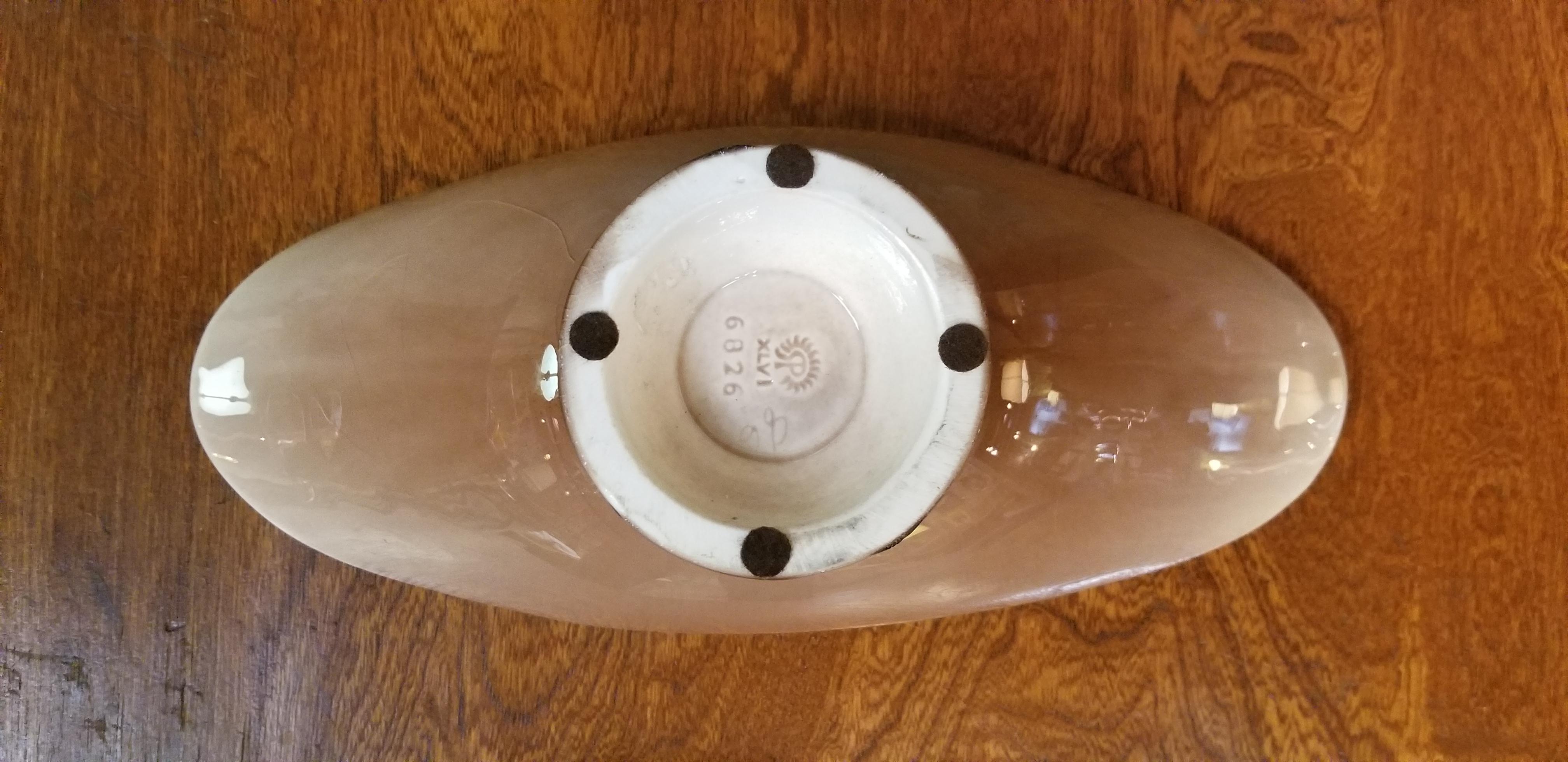 Rookwood Pottery Company Ceramic Vase or Center Bowl In Good Condition For Sale In Fulton, CA