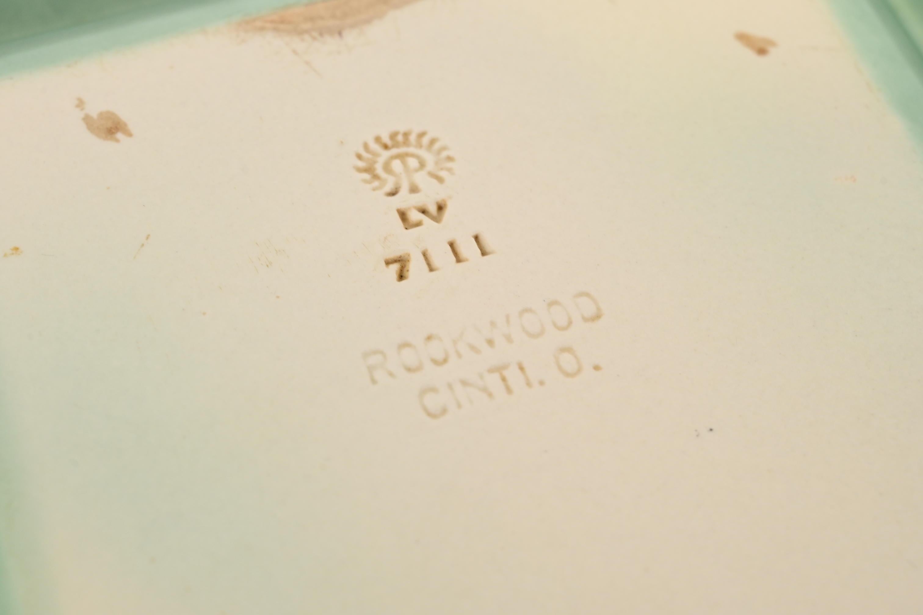 Rookwood Pottery Mid-Century Large Glazed Ceramic Ash Tray, 1955 For Sale 6