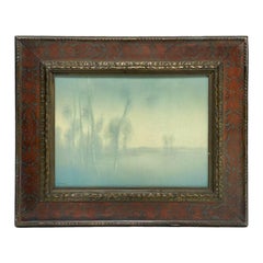 Rookwood Pottery Vellum Landscape Plaque by E.T. Hurley, 1913