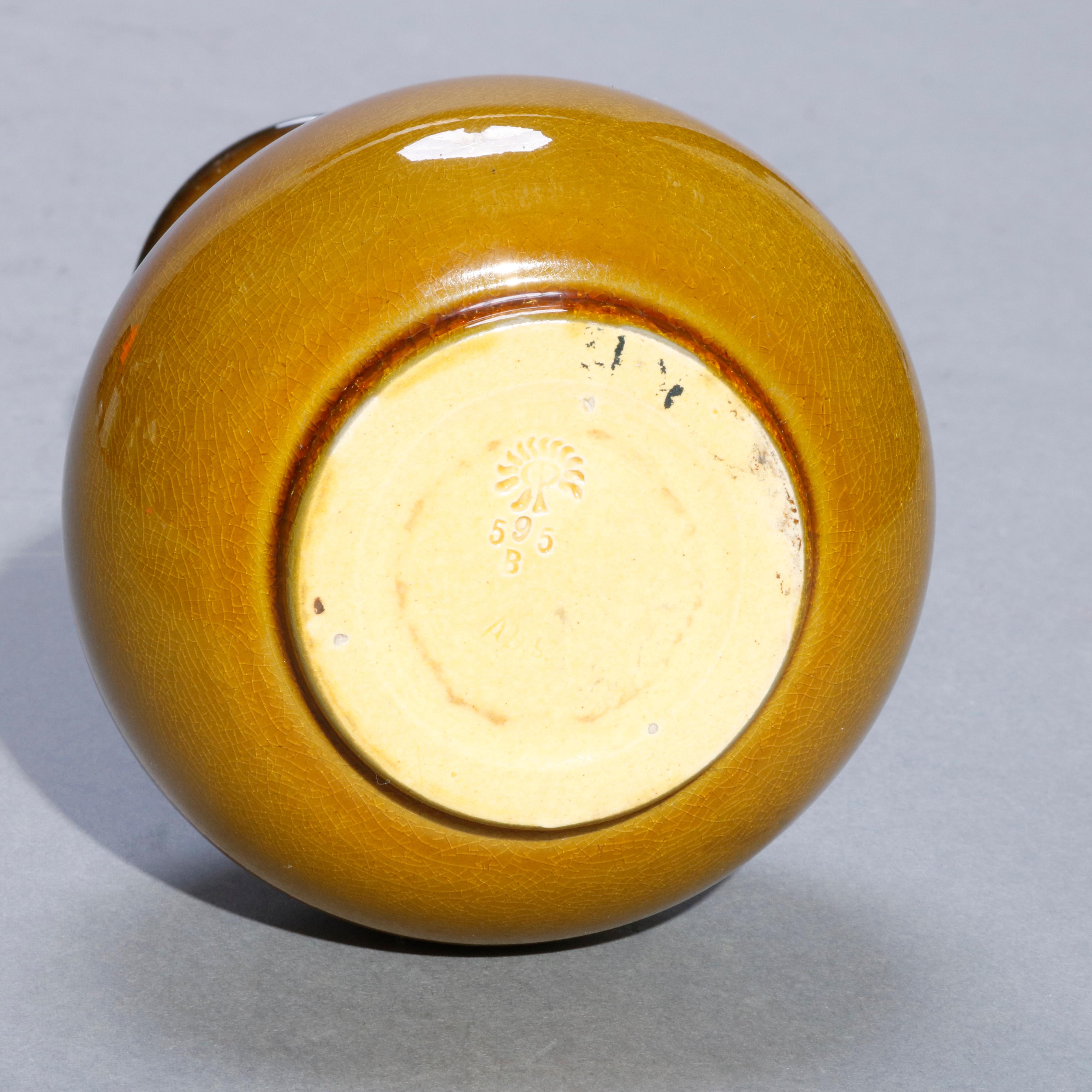 Ceramic Rookwood Standard Glaze Pottery Vase Signed A.D. Sehoun, circa 1900