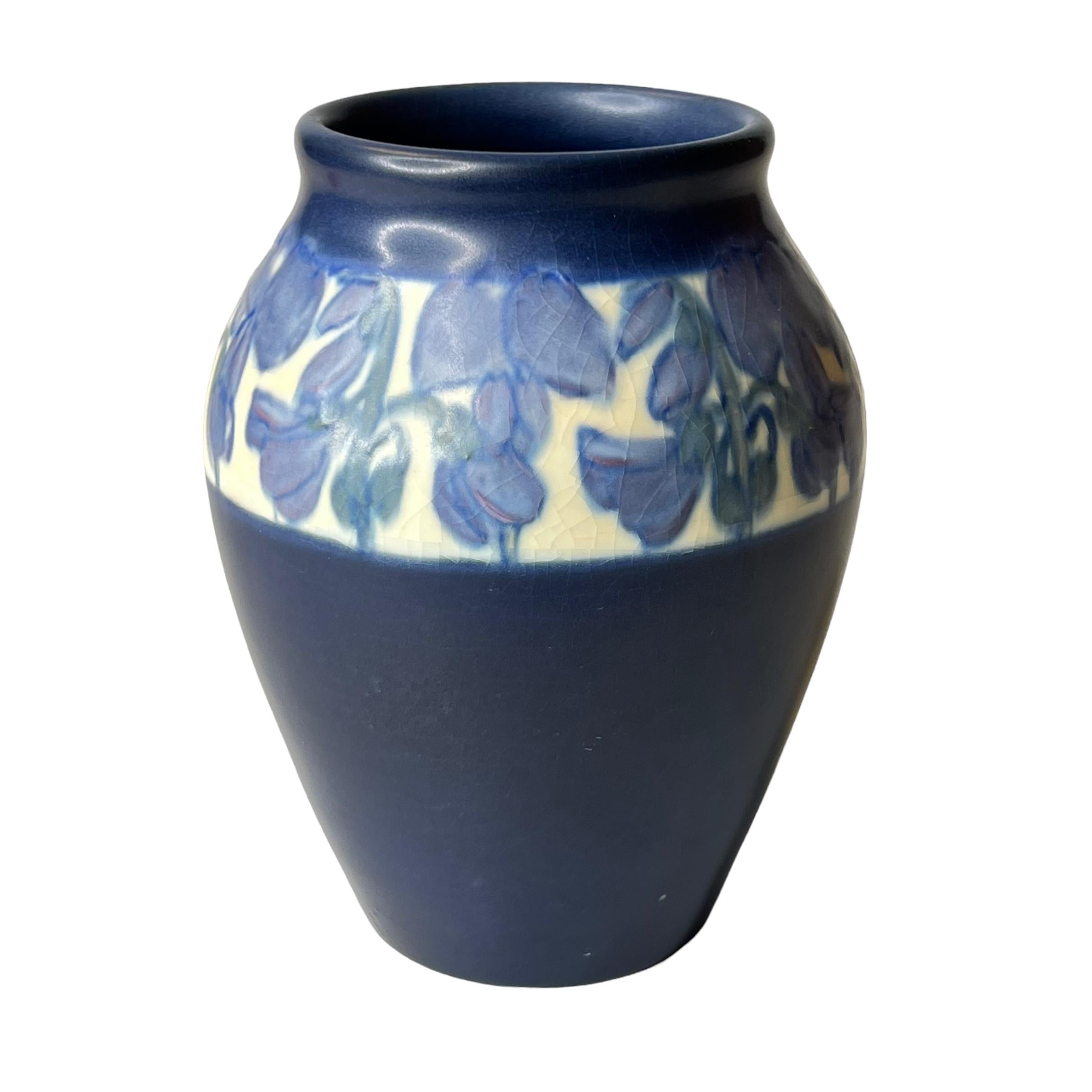 Rookwood Vase by Carrie Steele Dated 1919 In Good Condition For Sale In New York, NY