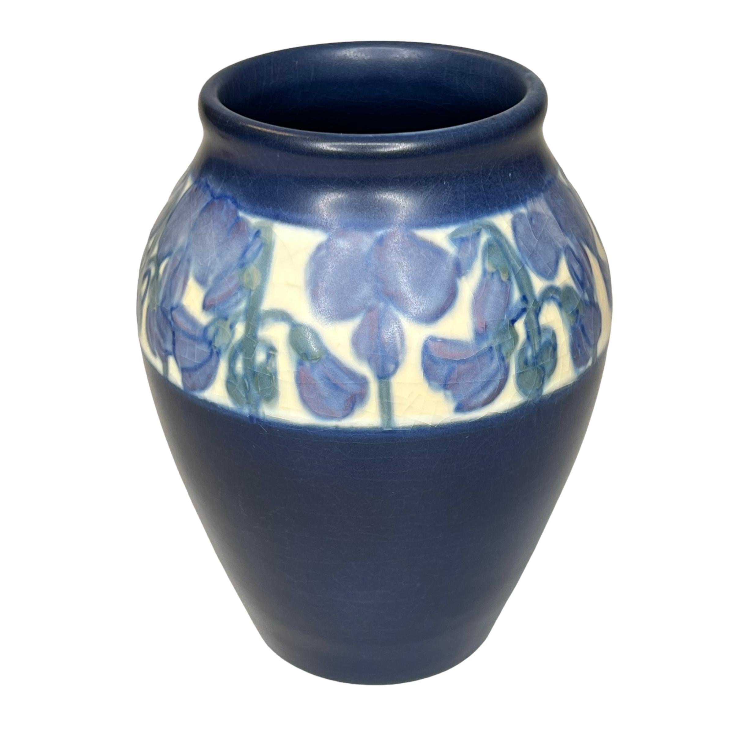 Ceramic Rookwood Vase by Carrie Steele Dated 1919 For Sale