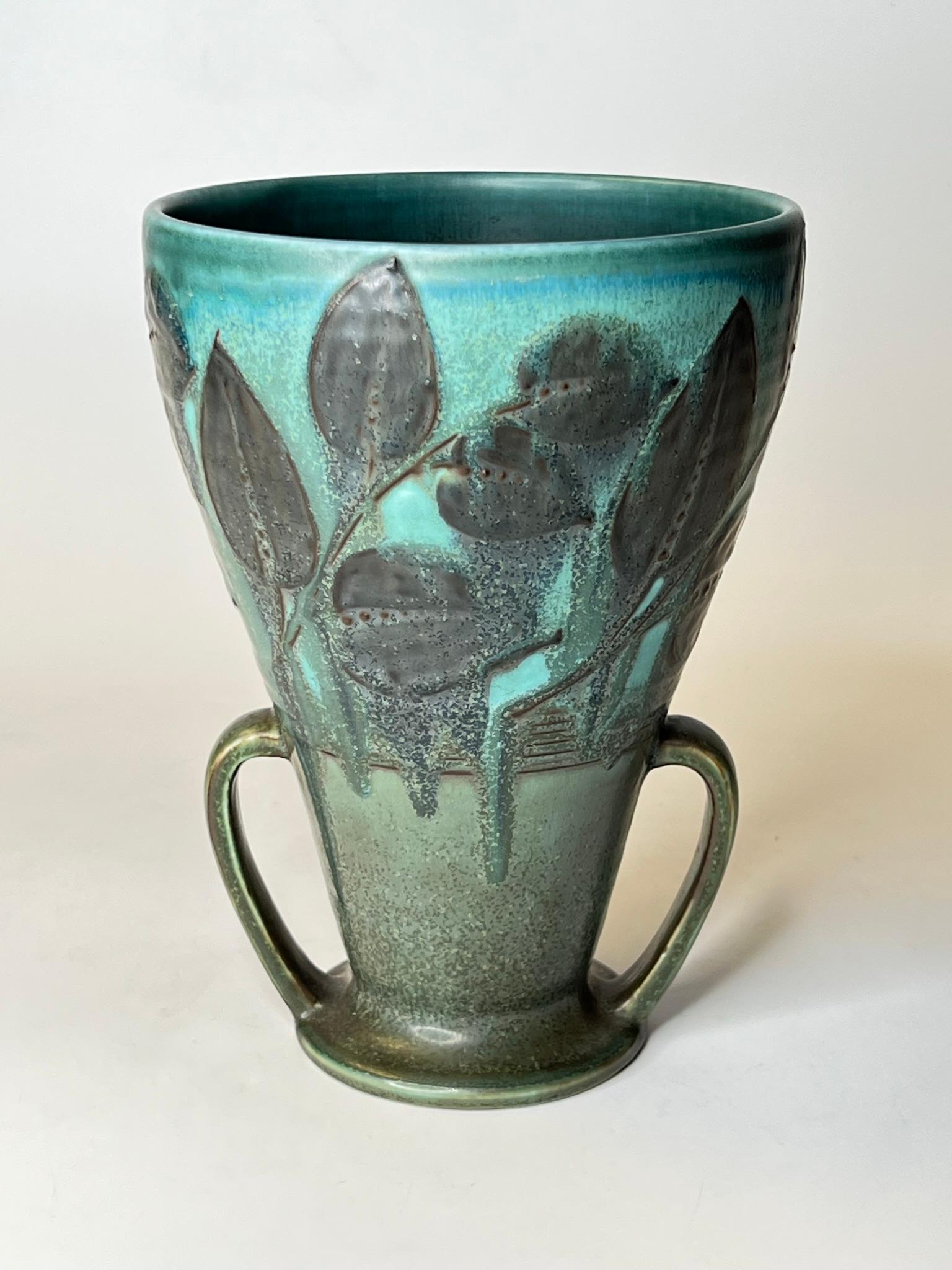 Ceramic Rookwood Vase by William Ernst Hentschel Dated 1929 For Sale