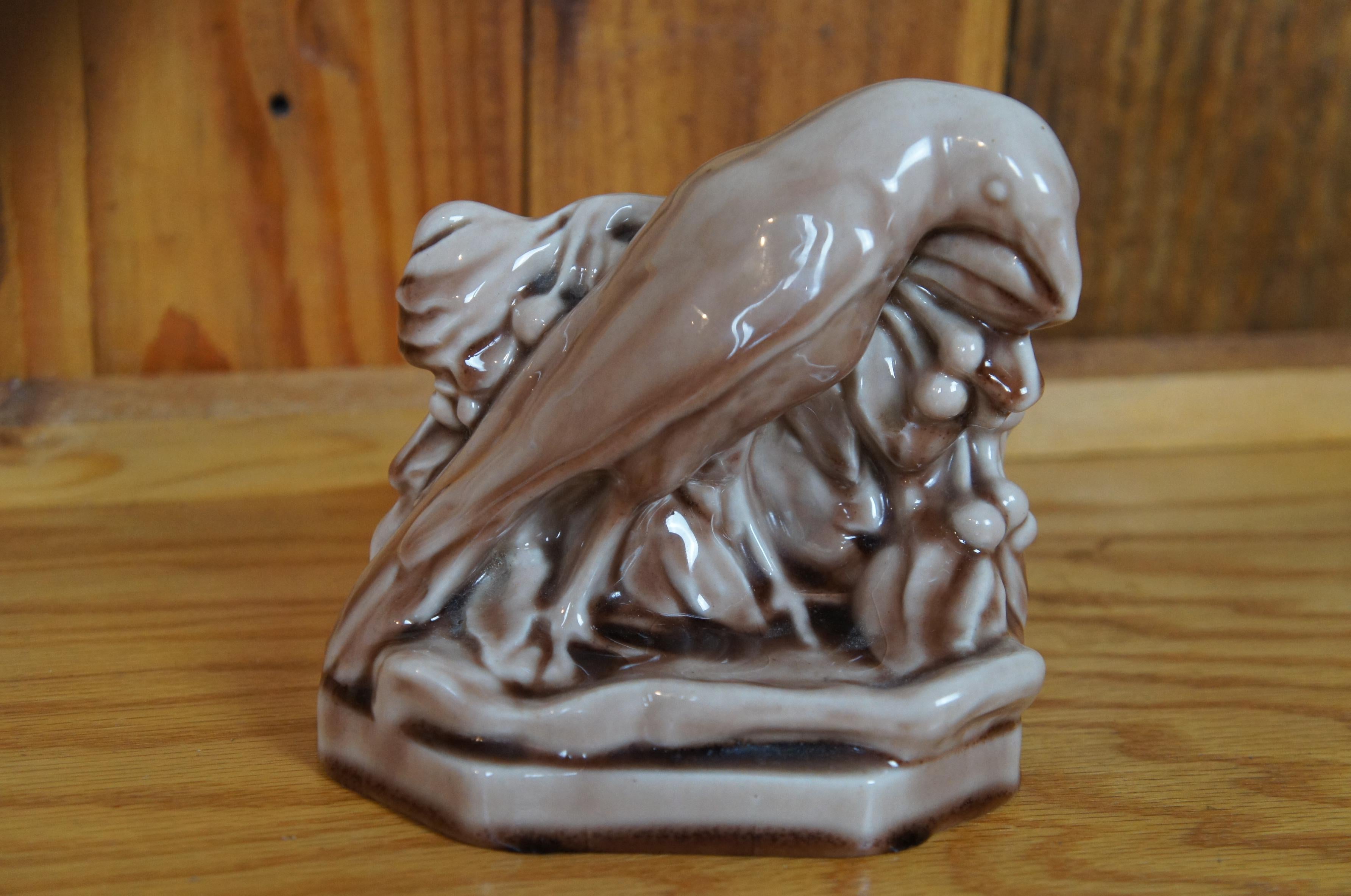 Rookwood William McDonald 1948 XLVIII Rook Bird Raven Library Bookends 5