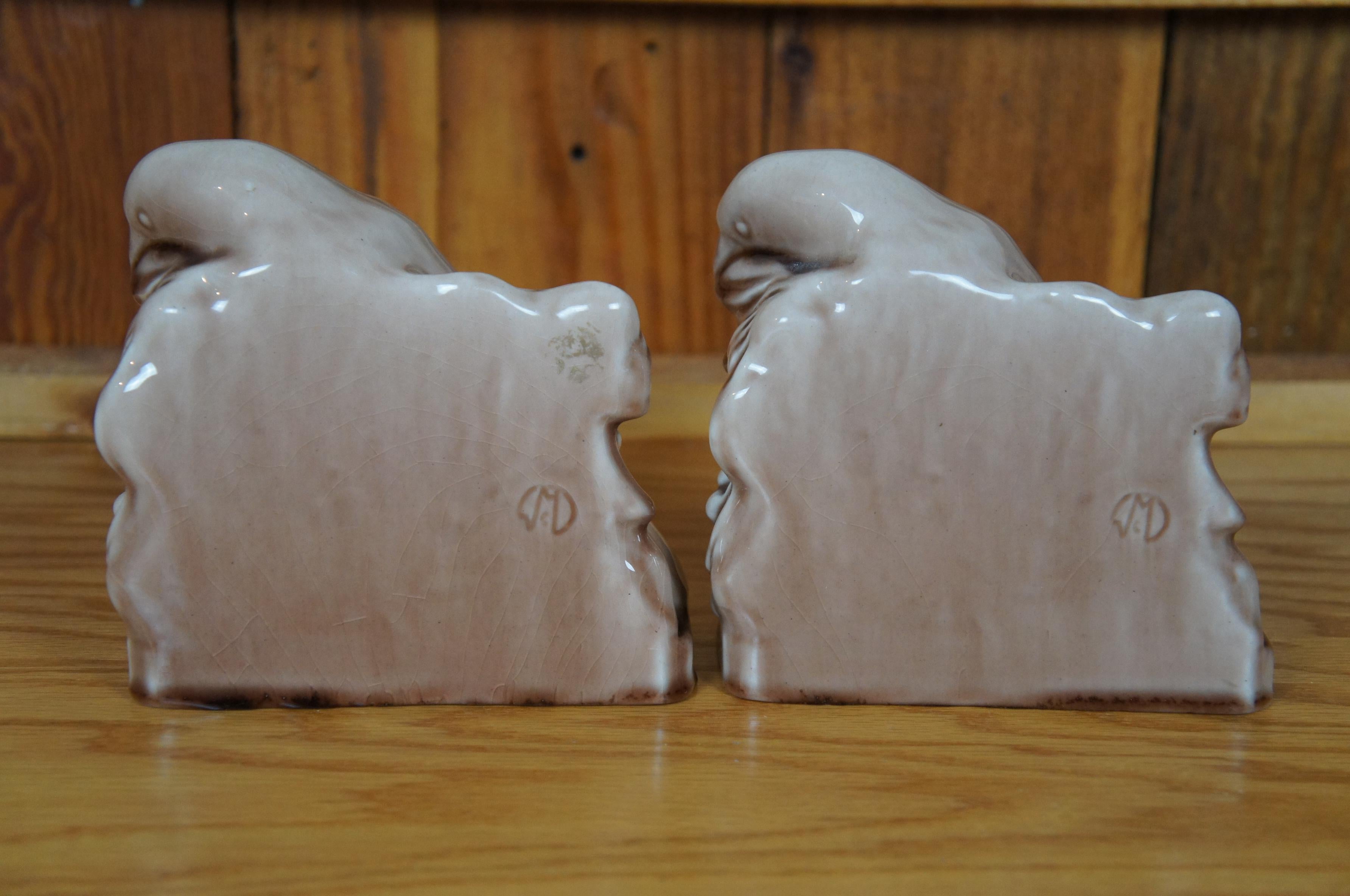 Rookwood William McDonald 1948 XLVIII Rook Bird Raven Library Bookends 5