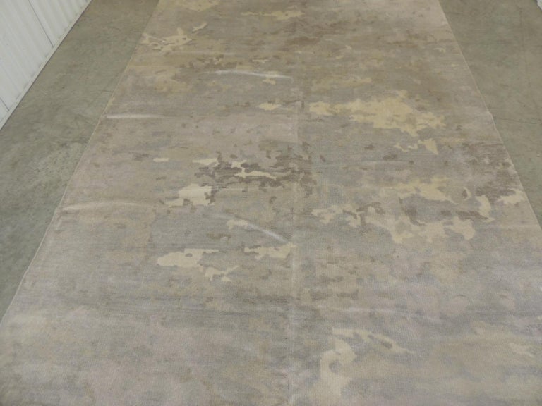 Room and Board Wool Camouflage Pattern Area Rug For Sale at 1stdibs