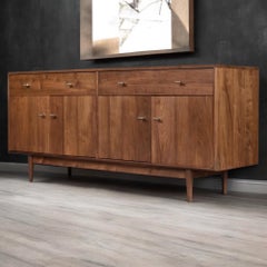 Room &. Board Walnut American Made TV Stand Credenza