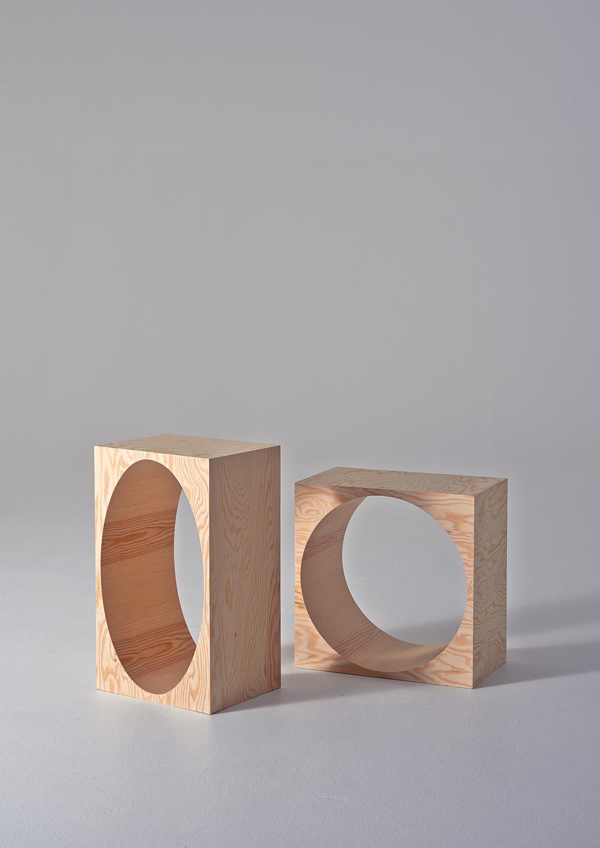 Room Collection Shelf, Pine Wood Storage Blocks by Erik Olovsson & Kyuhyung Cho For Sale 4