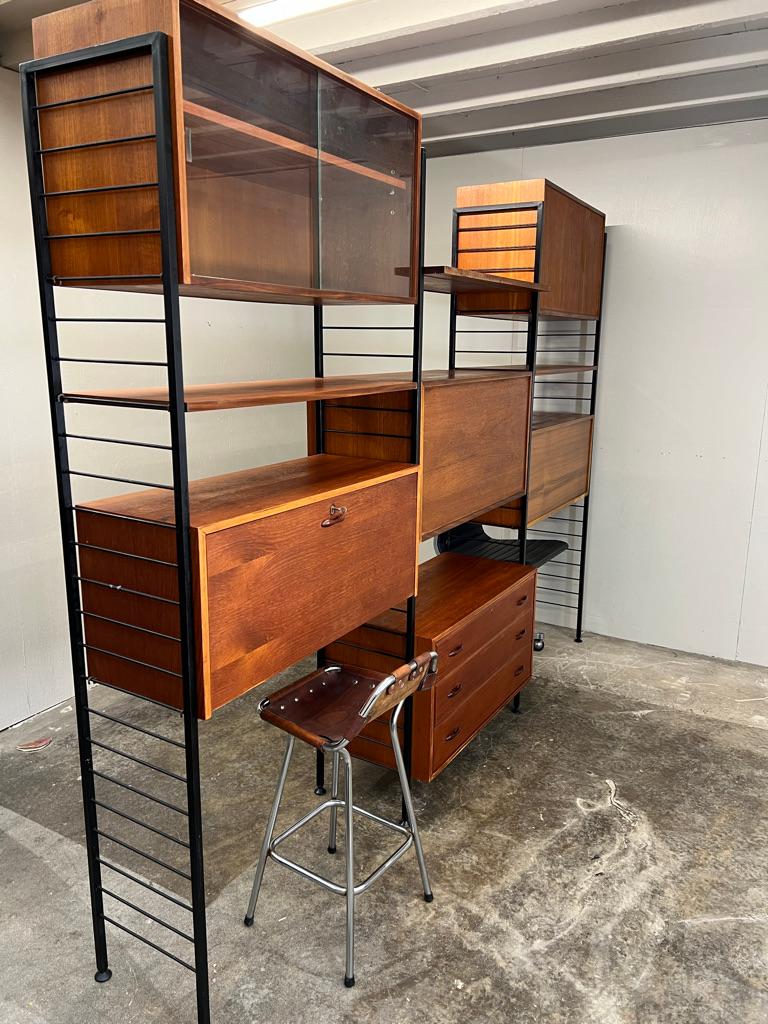Room devider Sistema di scrivanie a scaffale freestanding ricercato da Staples  1960's in vendita 7