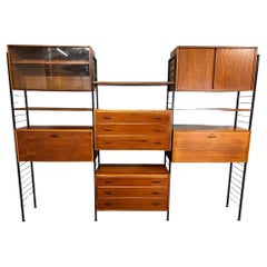 Room devider Freestanding sought after shelving desk system by Staples  1960’s