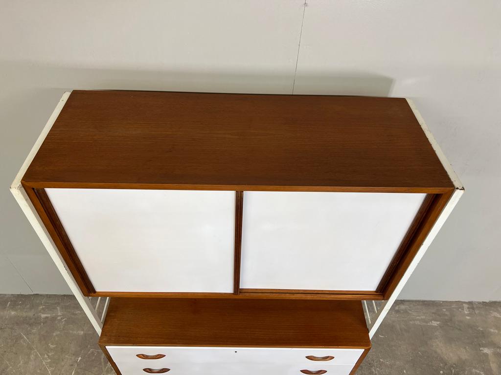 Room devider freestanding sought after shelving system by Staples from the 1960 For Sale 4