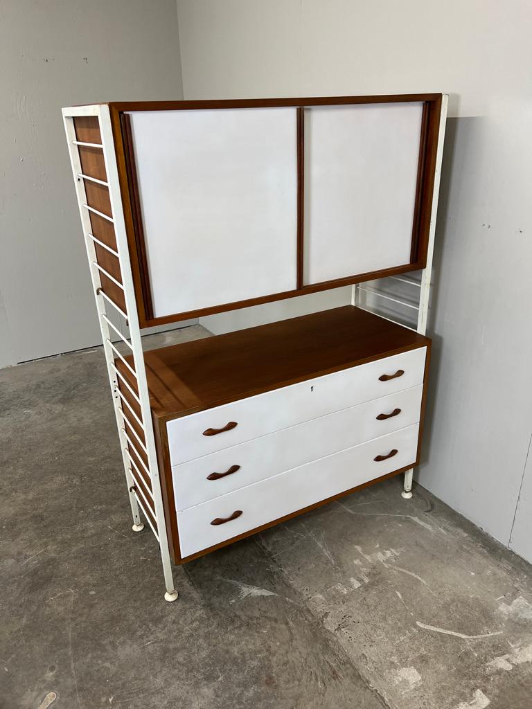 Room devider freestanding sought after shelving system by Staples from the 1960 For Sale 6