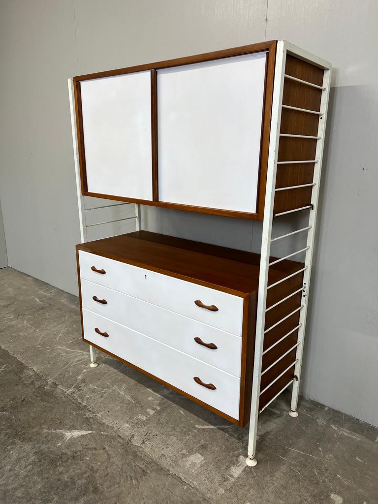 20th Century Room devider freestanding sought after shelving system by Staples from the 1960 For Sale