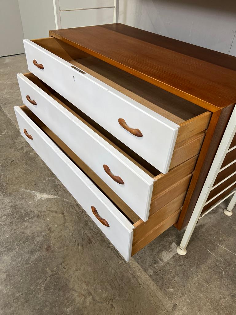 Room devider freestanding sought after shelving system by Staples from the 1960 For Sale 2