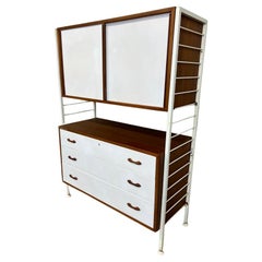 Room devider freestanding sought after shelving system by Staples from the 1960