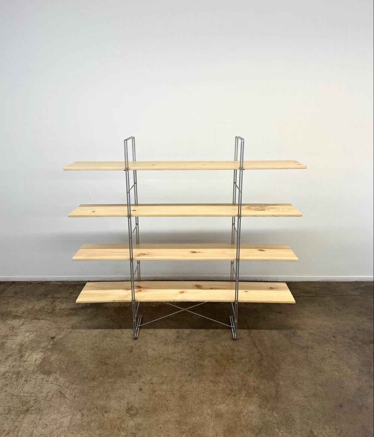 Metal Room divider Bookcase by Niels Gammelgaard for Ikea reworked by Vintage on Point For Sale