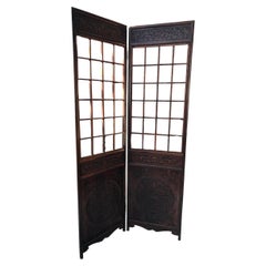 Antique Room Divider in Wood, Chinese
