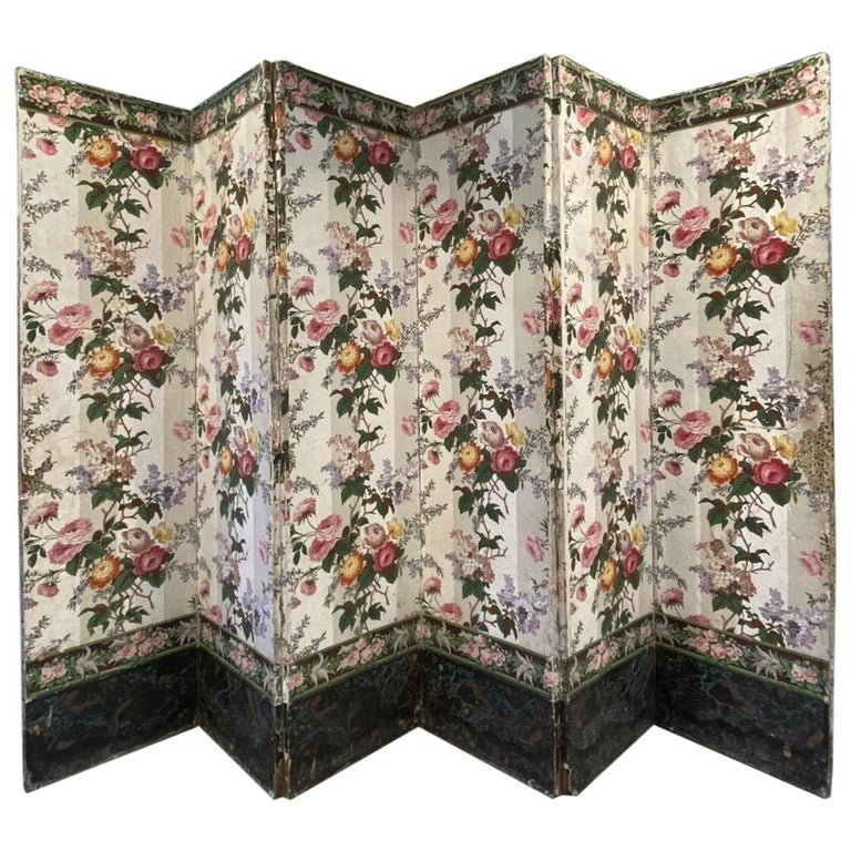 Room Divider / Paravent, France, 1900 at 1stDibs