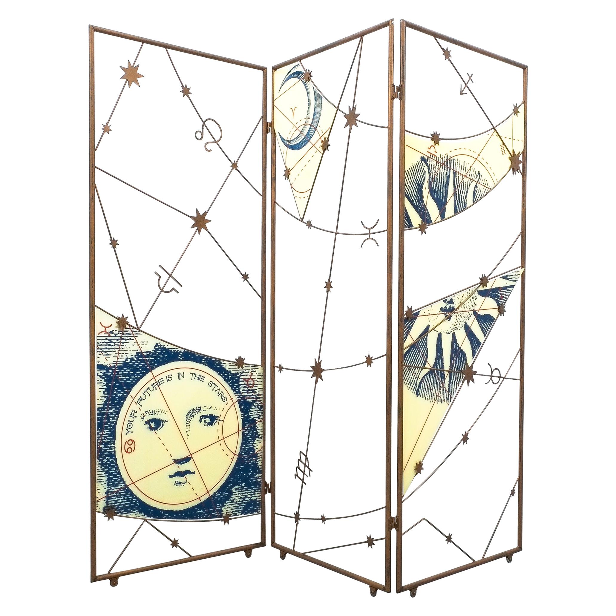 Room Divider Screen Paravant Italy, circa 1955