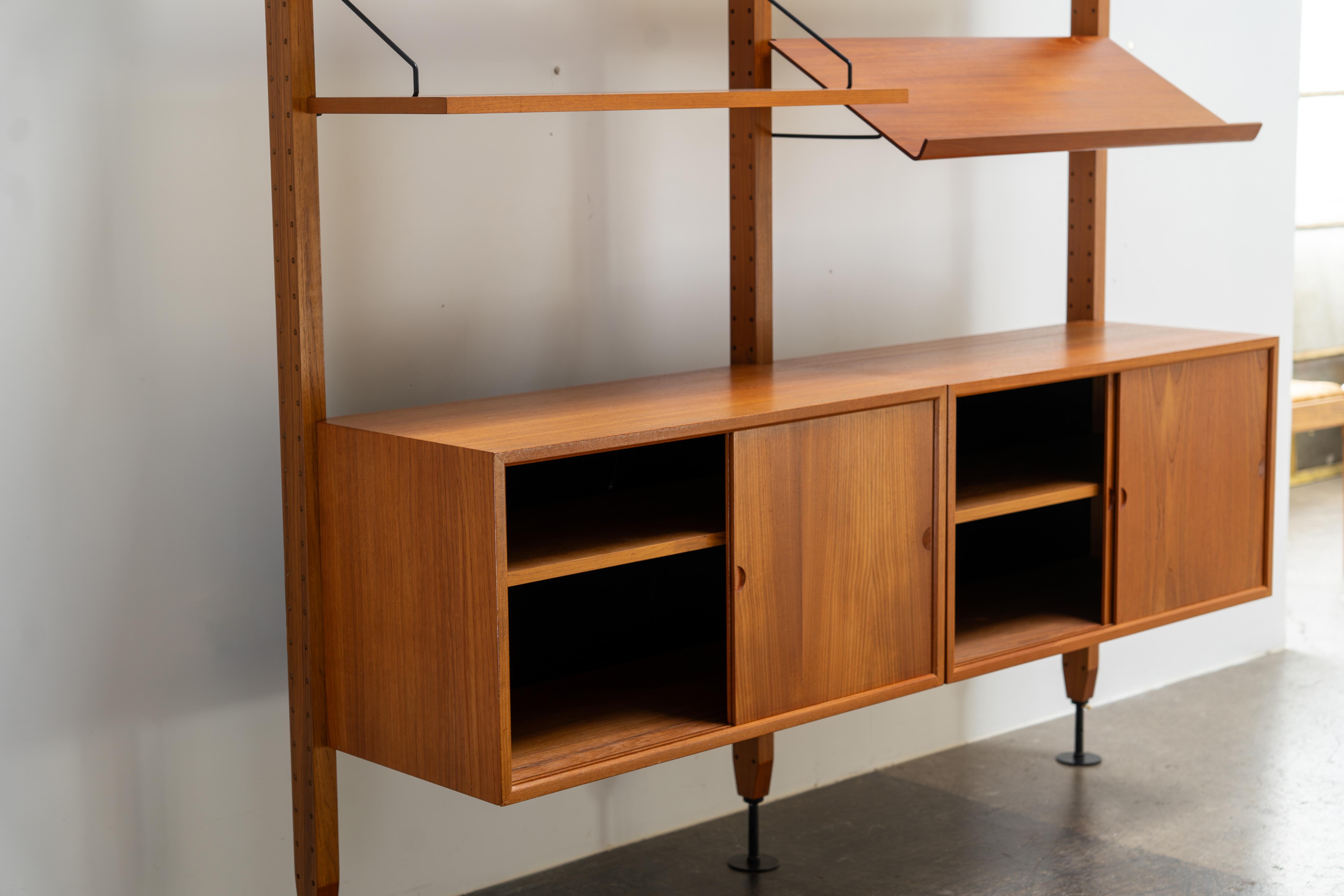 Room-Divider Teak Shelf by Poul Cadovius, Denmark 1960s 5