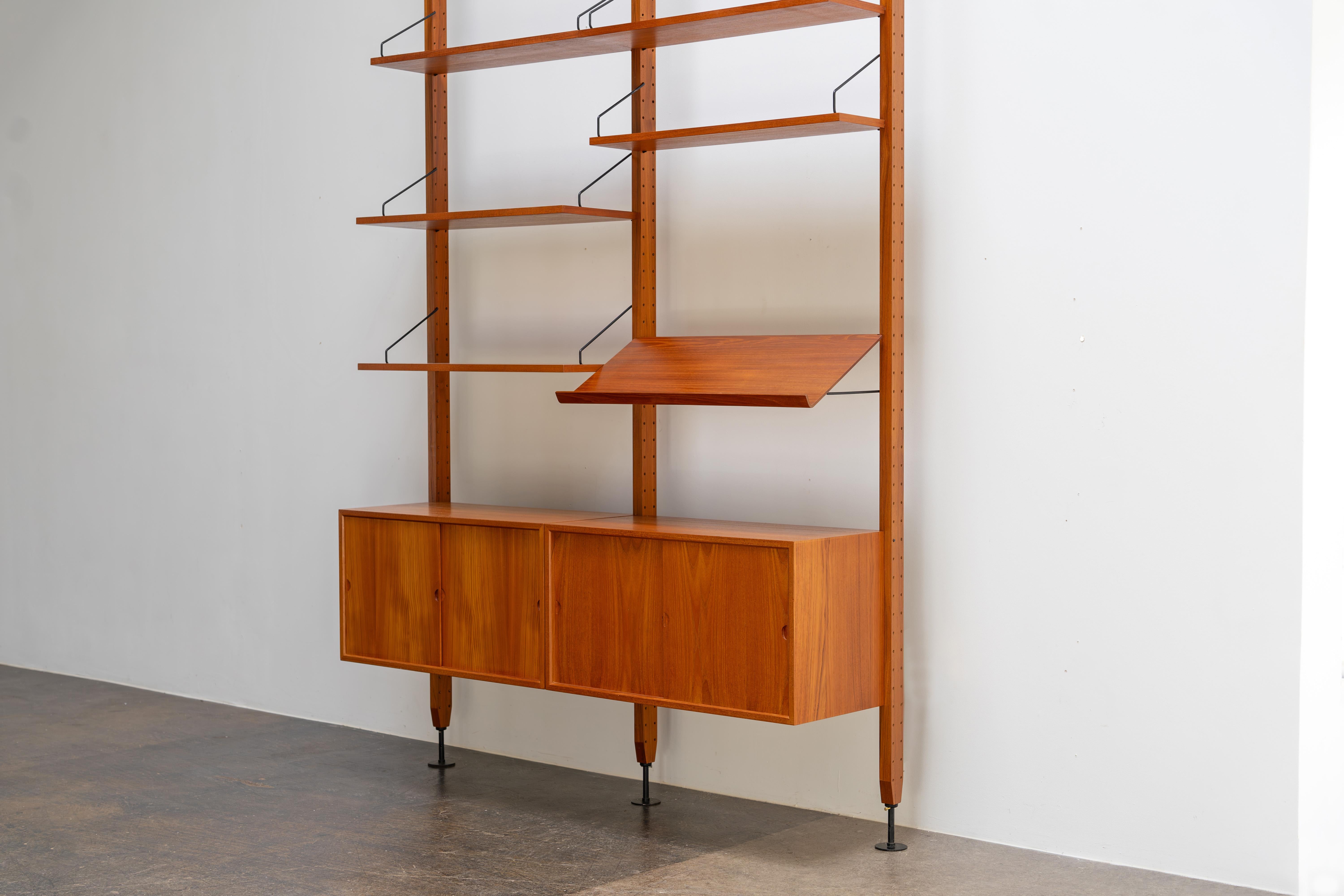 Danish Room-Divider Teak Shelf by Poul Cadovius, Denmark 1960s