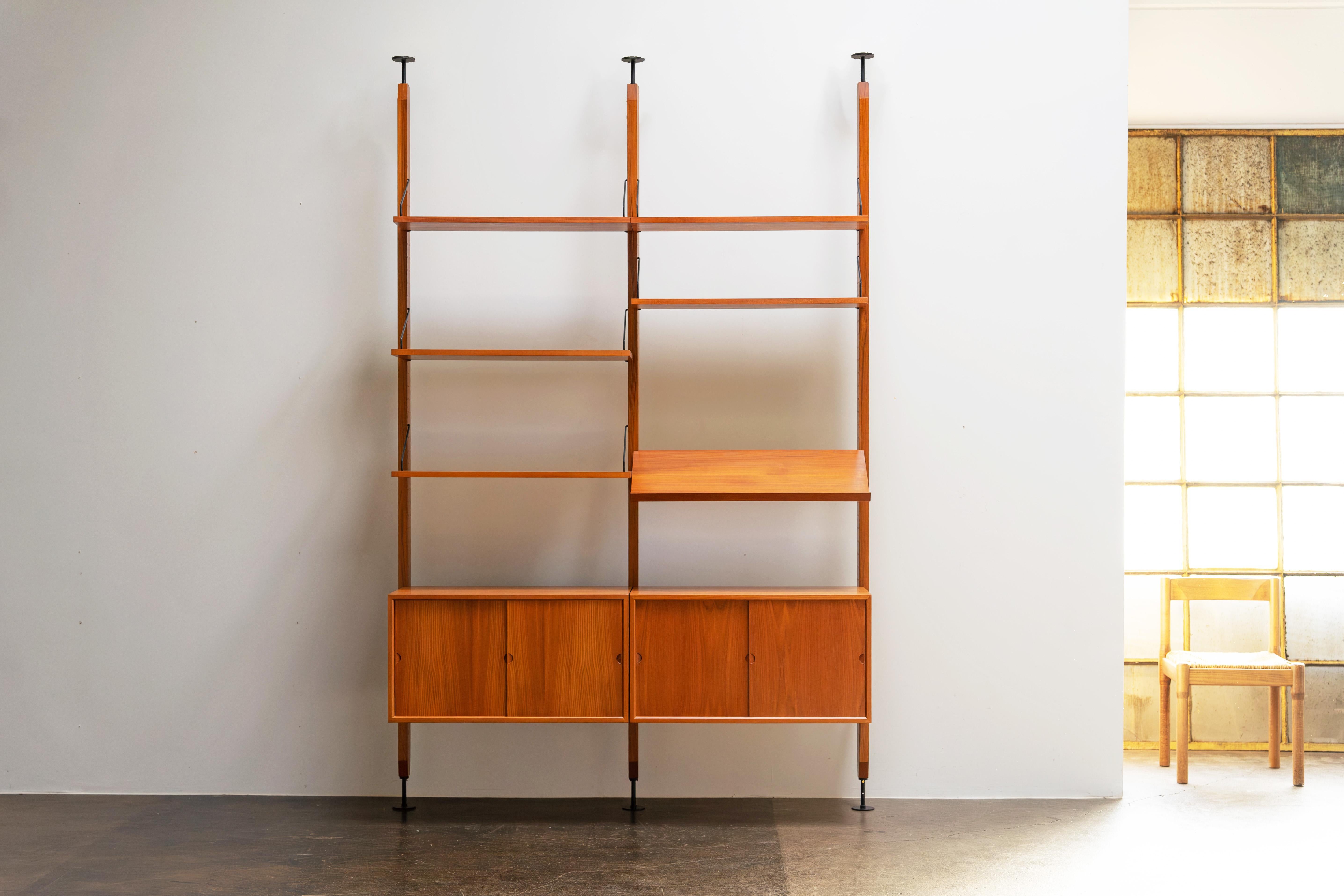 20th Century Room-Divider Teak Shelf by Poul Cadovius, Denmark 1960s