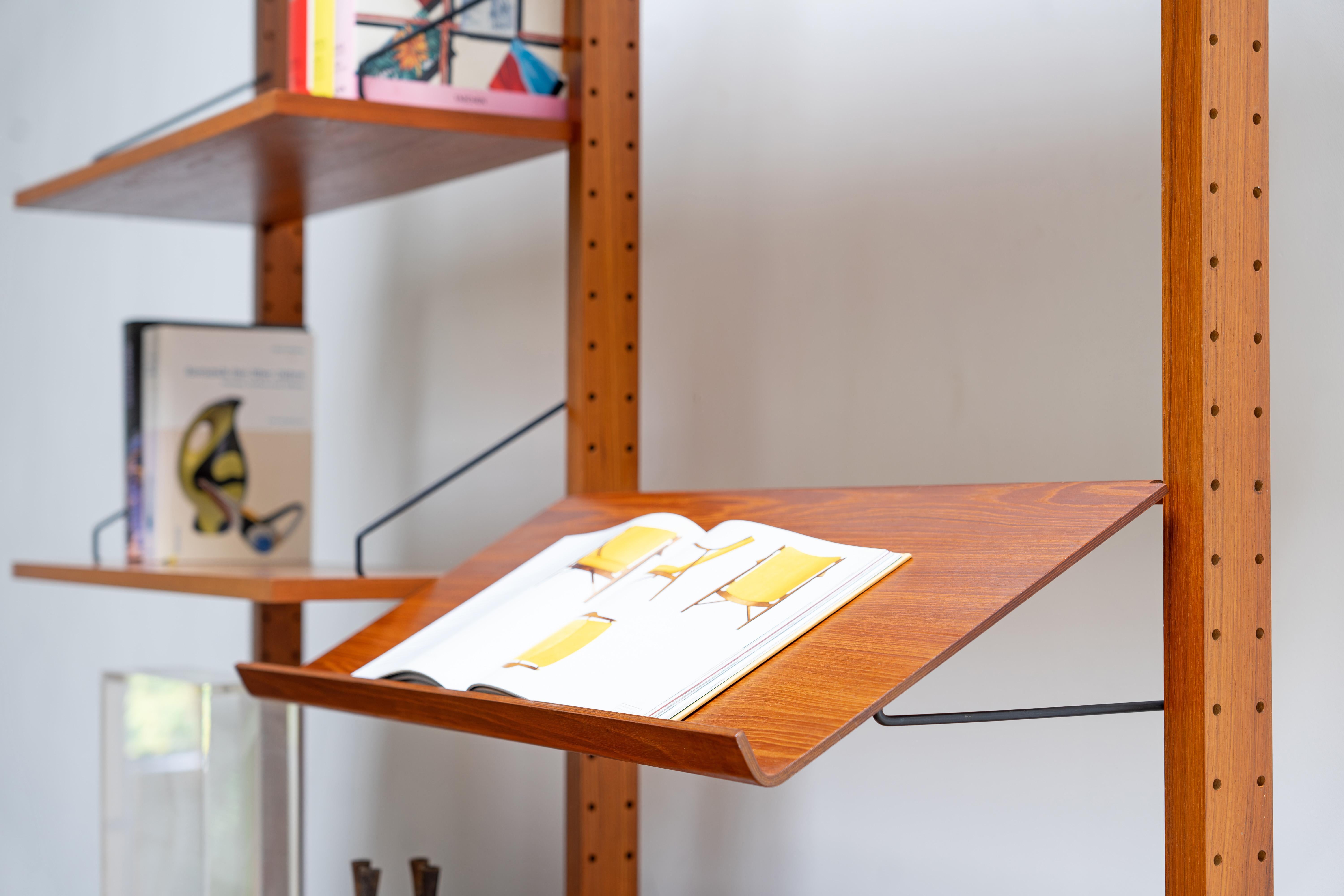 Room-Divider Teak Shelf by Poul Cadovius, Denmark 1960s 1