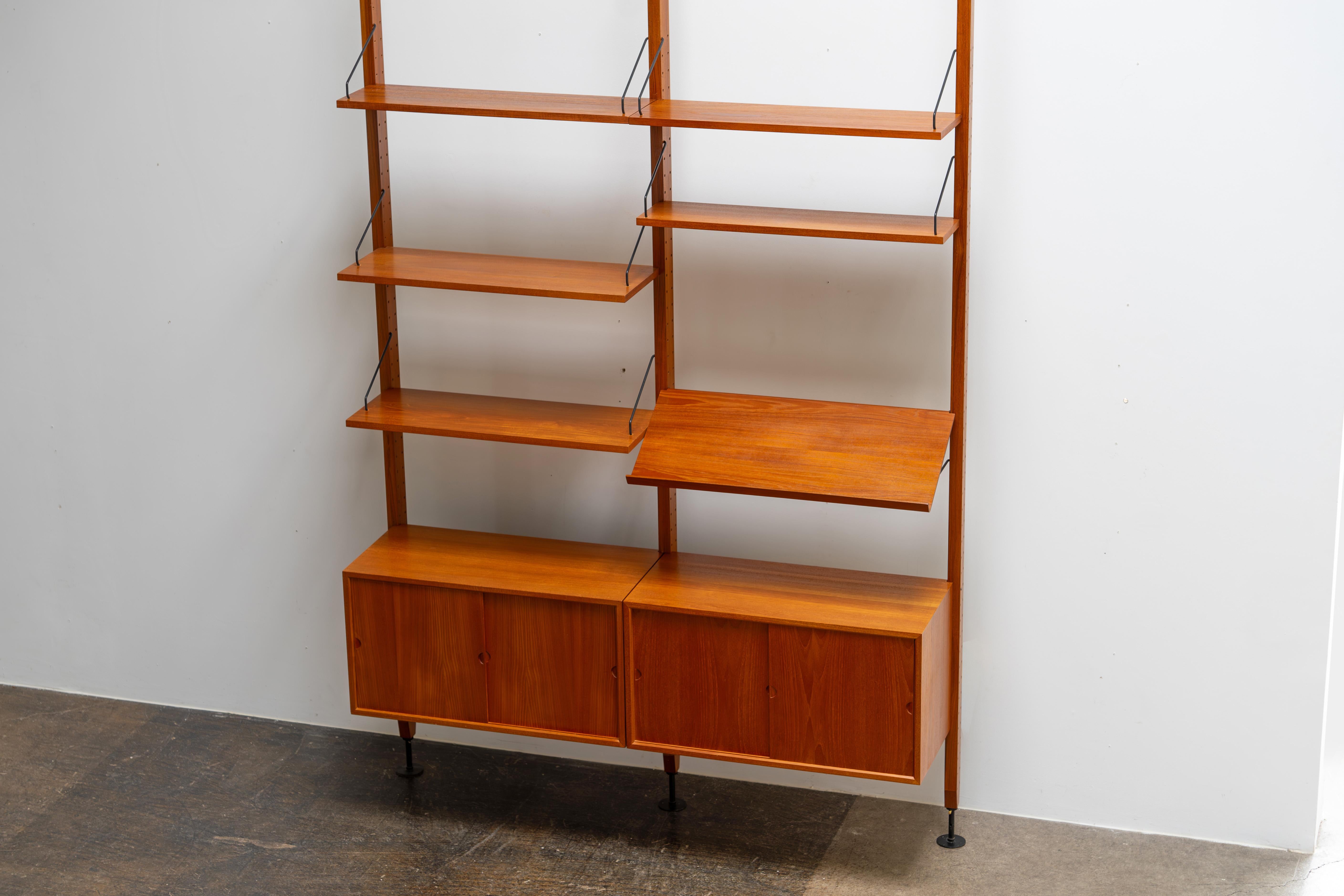 Room-Divider Teak Shelf by Poul Cadovius, Denmark 1960s 2