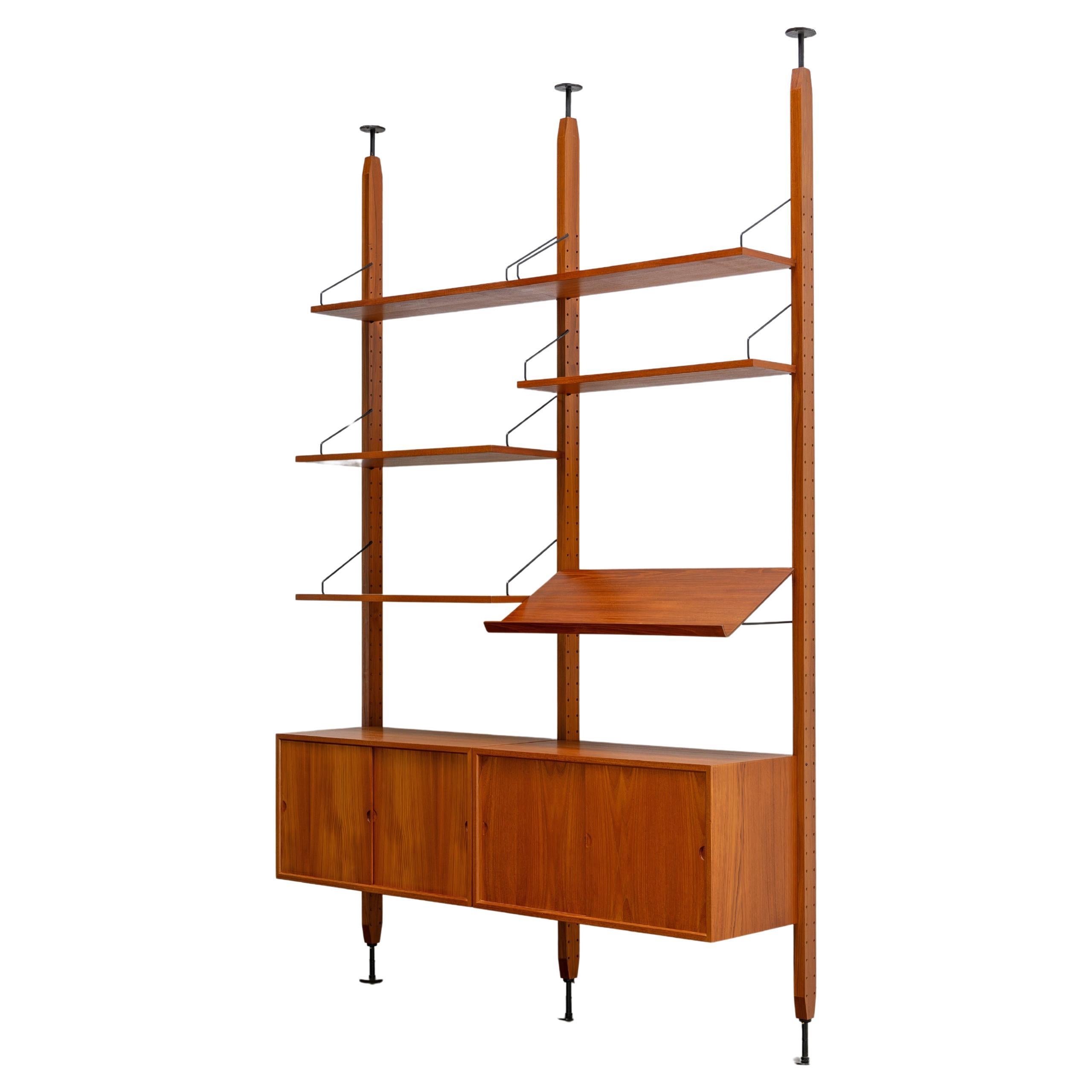 Room-Divider Teak Shelf by Poul Cadovius, Denmark 1960s