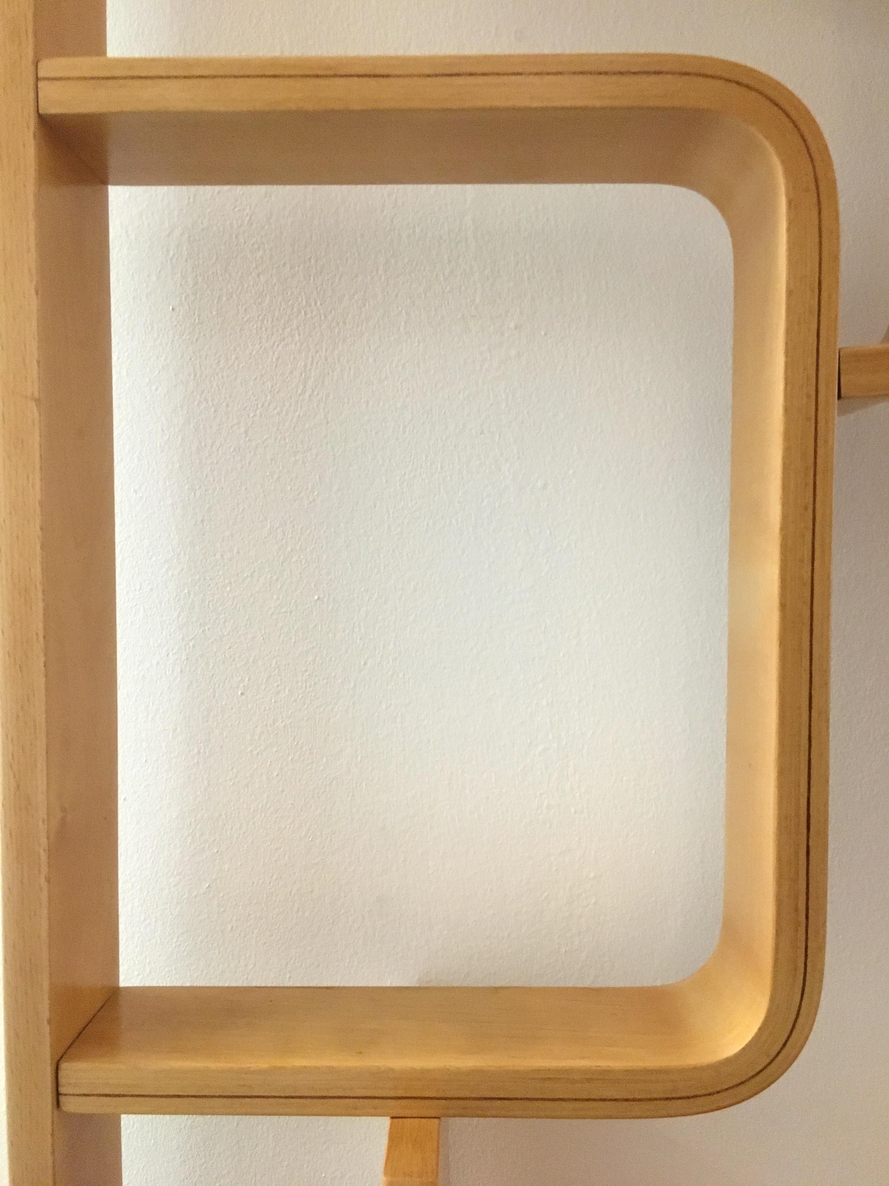 Room Divider Wall Unit by Ludvik Volak for Holesov, Maple Veneer, 1960, Restored 3
