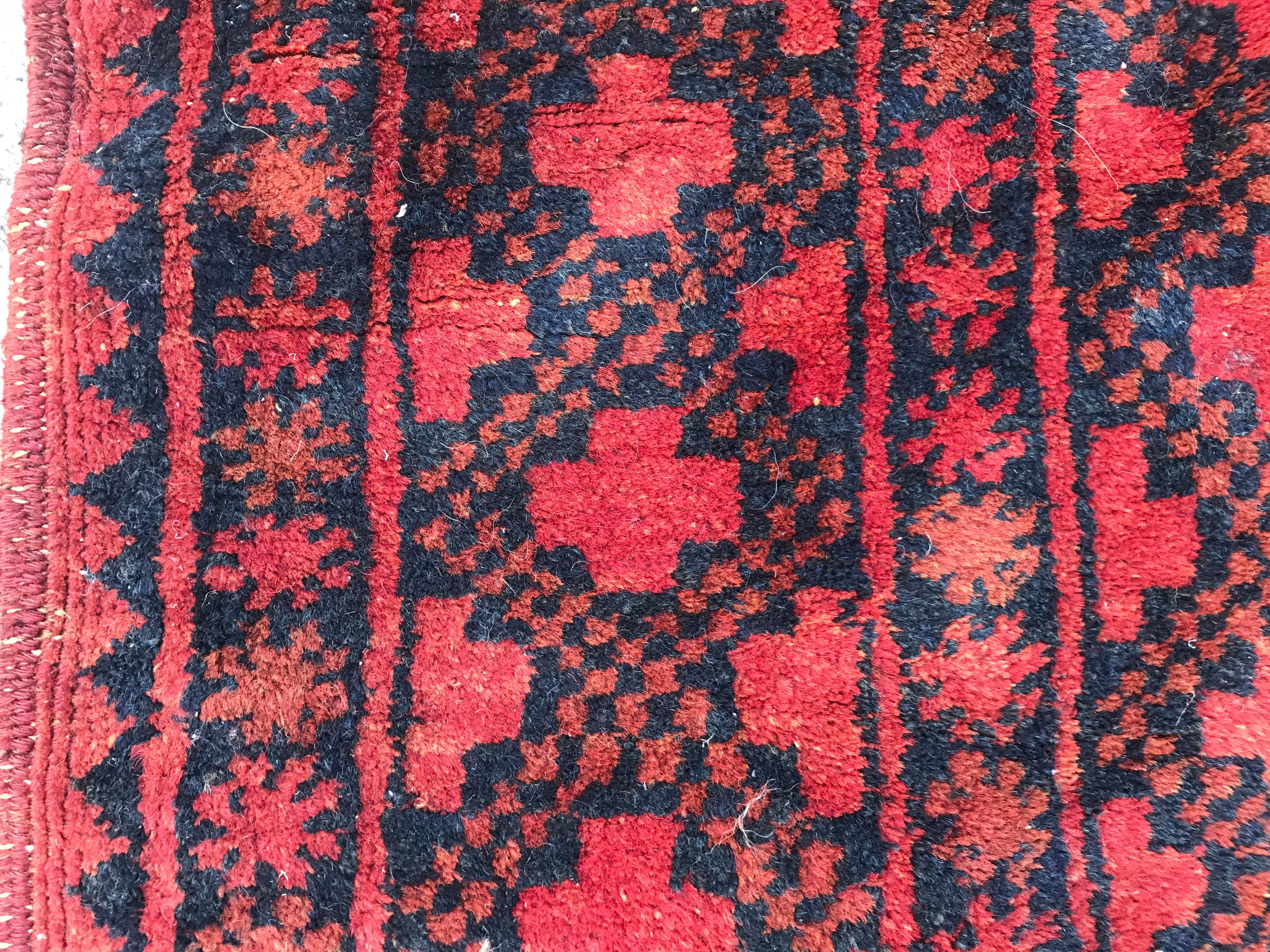 Tamaño de la habitación Alfombra afgana Ersari antigua 6