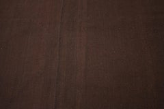 Room Size Antique Minimalist Open Field Monochrome Mocha Brown Kilim Rug