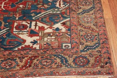 Room Size Antique Persian Heriz Rug. Size: 10 ft x 13 ft (3.05 m x 3.96 m)