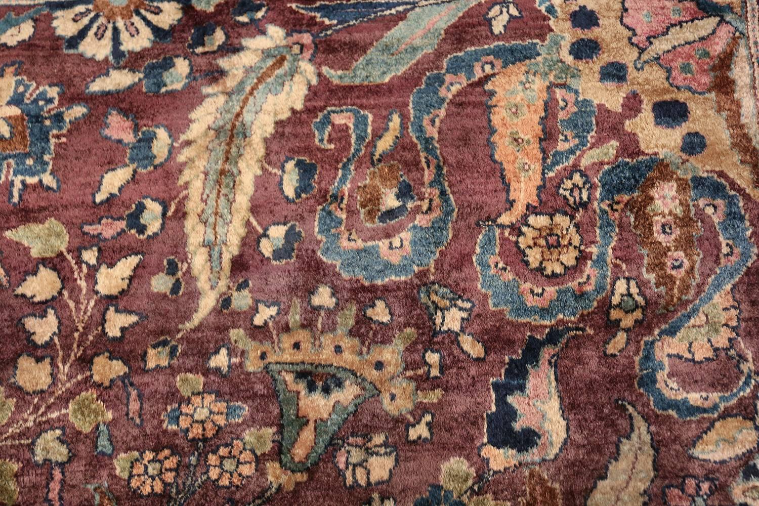 Hand-Knotted Antique Persian Khorassan Rug. Size: 10' x 14' 7
