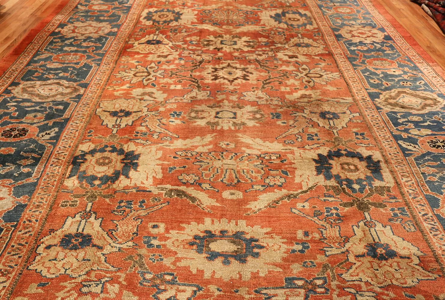 Hand-Knotted Antique Sultanabad Persian Rug. Size: 10 ft 4 in x 14 ft  For Sale