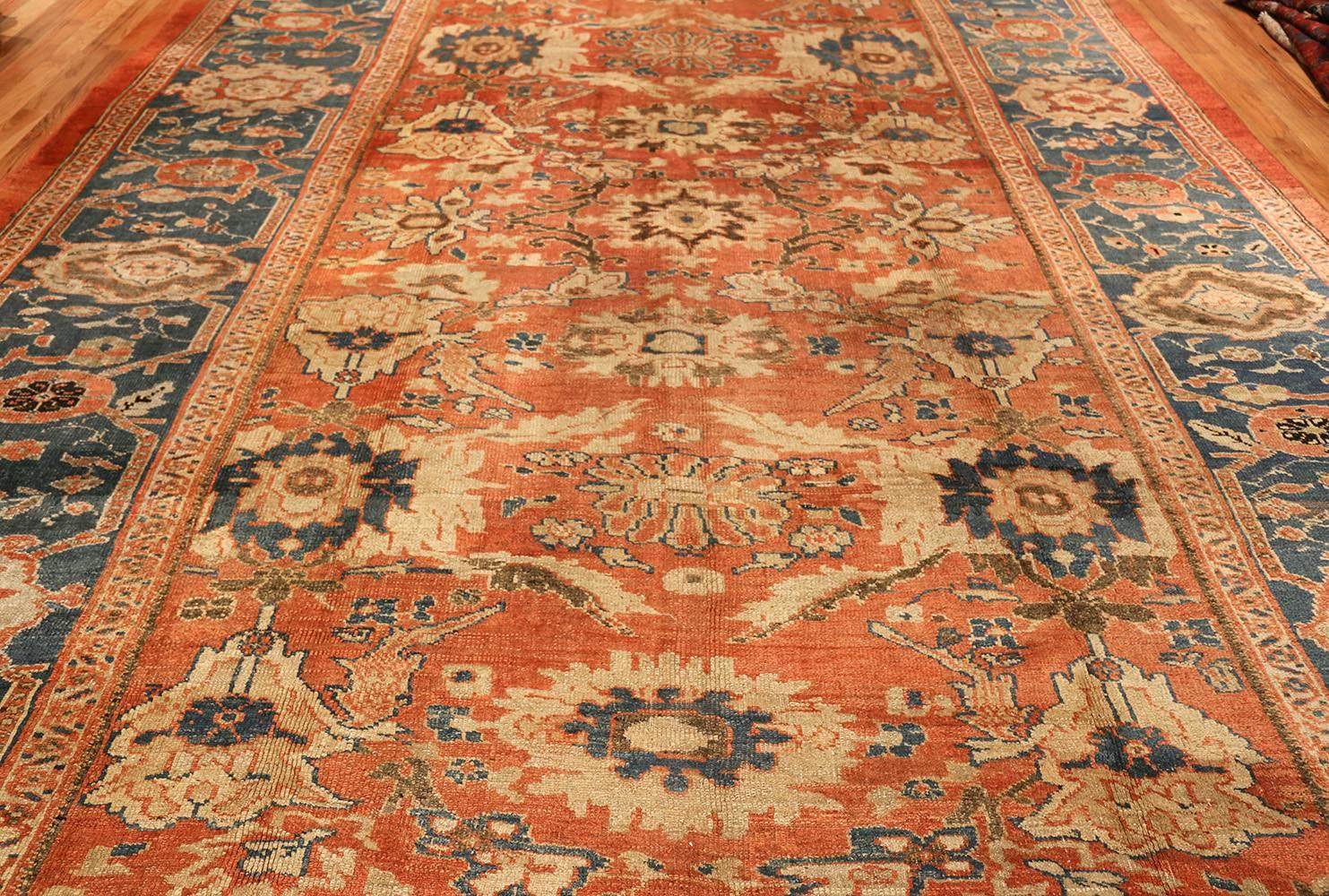 Antiker Sultanabad-Perserteppich. Größe: 10 ft 4 in x 14 ft (Persisch) im Angebot