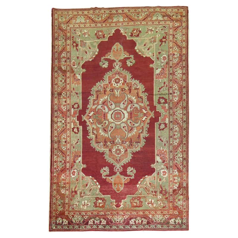 Pale Turkish Room size Rug For Sale at 1stDibs